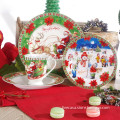 16 Pieces New Bone China Santa Claus Ceramic Dinner Set